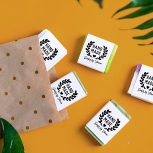 Laurel Wreath Heart Handmade Rubberstempel