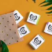 Laurel Wreath Heart Handmade Rubberstempel