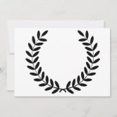 Laurel Wreath Invitations Kaart (Voorkant)