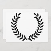 Laurel Wreath Invitations Kaart (Voorkant / Achterkant)