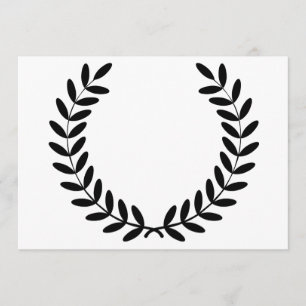Laurel Wreath Invitations Kaart