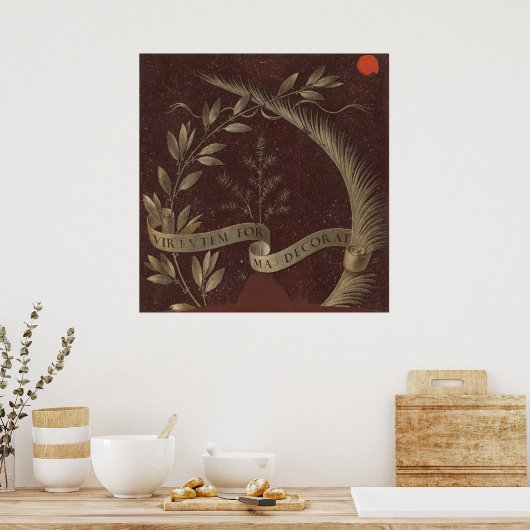 Laurel Wreath - Leonardo da Vinci Fine Art Poster (Keuken)