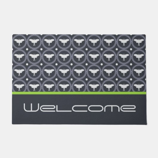 Laurel Wreath & Luna Moth Deurmat (Voorkant)