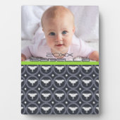 Laurel Wreath & Luna Moth Plaque Fotoplaat (voorkant)