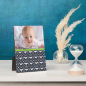 Laurel Wreath & Luna Moth Plaque Fotoplaat (Zijkant)