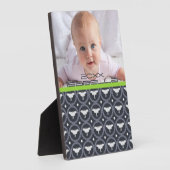 Laurel Wreath & Luna Moth Plaque Fotoplaat (Zijkant)