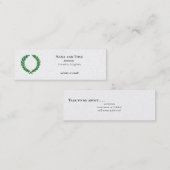 Laurel Wreath Mini Visitekaartje (Voorkant / Achterkant)