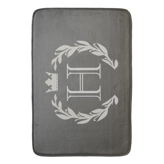 Laurel Wreath Monogram Badmat (Voorkant Verticaal)