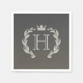 Laurel Wreath Monogram Servet (Voorkant)