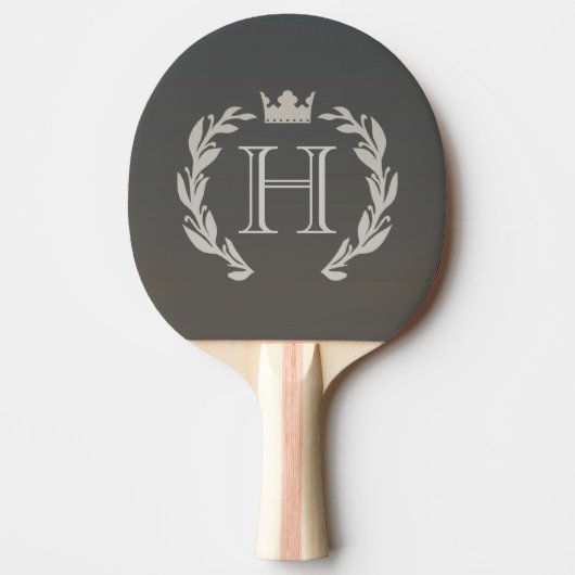 Laurel Wreath Monogram Tafeltennisbatje (Voorkant)