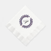 Laurel Wreath Monogrammed Stars and Stripes USA Servet (Hoek)