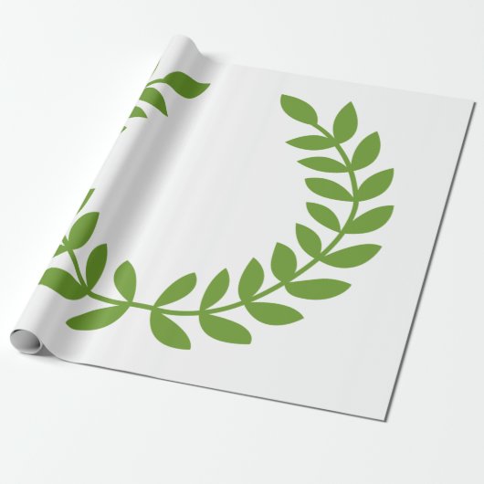 Laurel Wreath (OudGrieks symbool) Cadeaupapier (Uitgerold)
