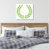Laurel Wreath (OudGrieks symbool) Canvas Afdruk (Insitu (Slaapkamer))
