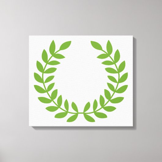 Laurel Wreath (OudGrieks symbool) Canvas Afdruk (Voorkant)