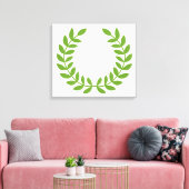 Laurel Wreath (OudGrieks symbool) Canvas Afdruk (Insitu (Woonkamer))