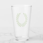Laurel Wreath (OudGrieks symbool) Glas (Achterkant)