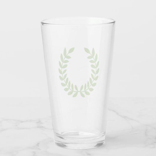 Laurel Wreath (OudGrieks symbool) Glas (Achterkant)