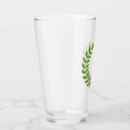 Laurel Wreath (OudGrieks symbool) Glas (Rechts)