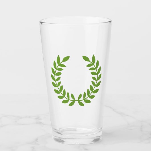 Laurel Wreath (OudGrieks symbool) Glas (Voorkant)