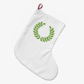 Laurel Wreath (OudGrieks symbool) Grote Kerstsok (Voorkant (Hangend))