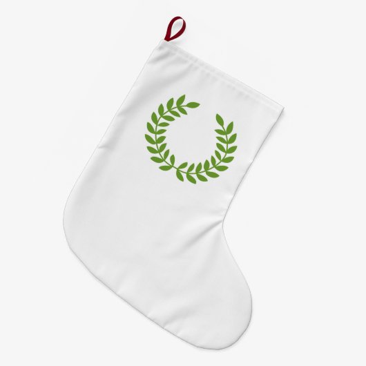 Laurel Wreath (OudGrieks symbool) Grote Kerstsok (Voorkant (Hangend))