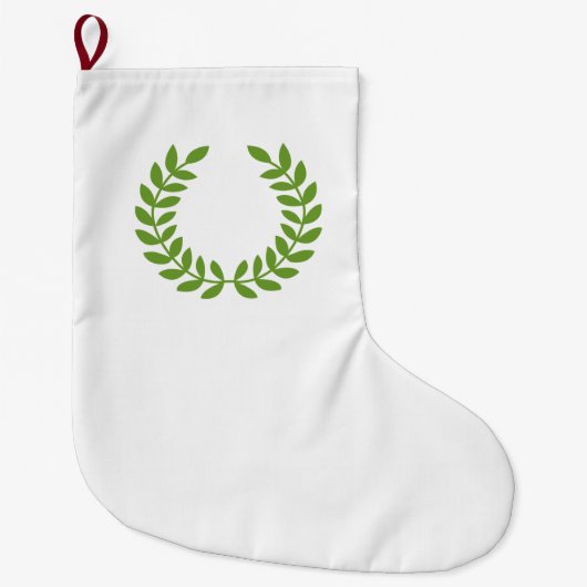 Laurel Wreath (OudGrieks symbool) Grote Kerstsok (Voorkant)