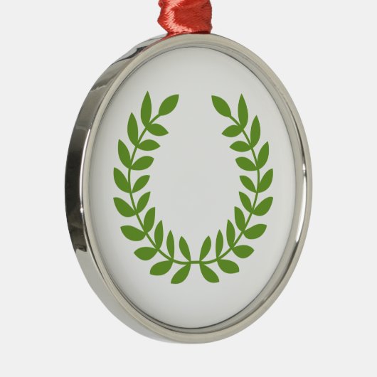 Laurel Wreath (OudGrieks symbool) Metalen Ornament (Rechts)