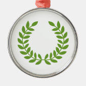 Laurel Wreath (OudGrieks symbool) Metalen Ornament (Voorkant)