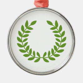 Laurel Wreath (OudGrieks symbool) Metalen Ornament