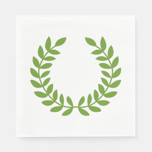 Laurel Wreath (OudGrieks symbool) Servet (Voorkant)