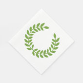 Laurel Wreath (OudGrieks symbool) Servet (Hoek)