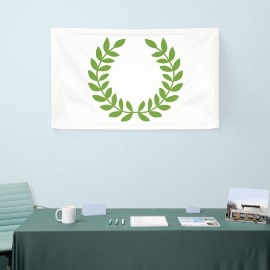 Laurel Wreath (OudGrieks symbool) Spandoek (Beurs)