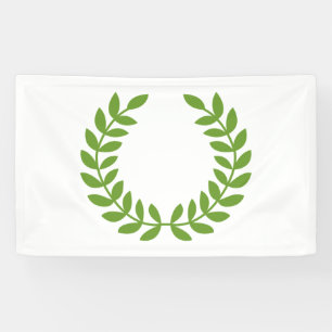 Laurel Wreath (OudGrieks symbool) Spandoek