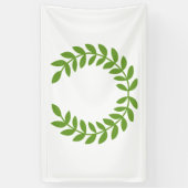 Laurel Wreath (OudGrieks symbool) Spandoek (Verticaal)