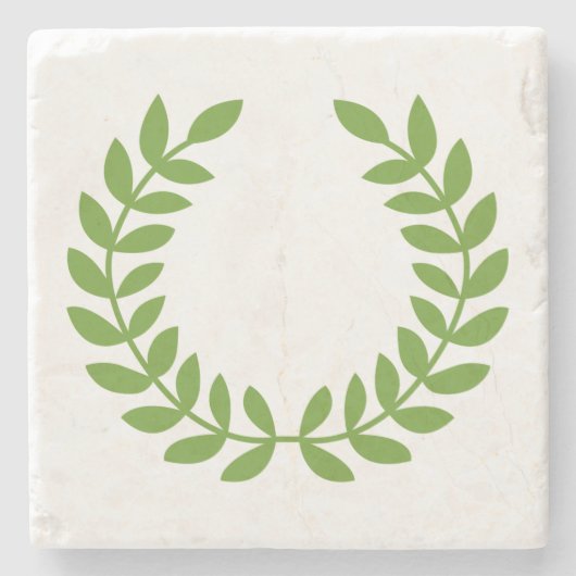Laurel Wreath (OudGrieks symbool) Stenen Onderzetter (Voorkant)