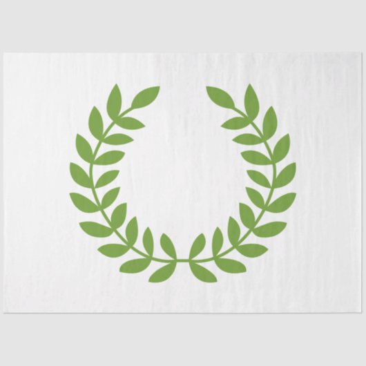 Laurel Wreath (OudGrieks symbool) Tissuepapier (Voorkant)