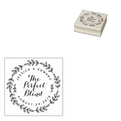 Laurel Wreatt the Perfect Blend Wedding Favor Rubberstempel (Gestempeld)