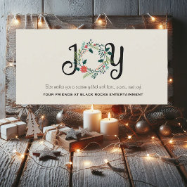 Laurel Wreaty Joy Corporate Card Feestdagenkaart