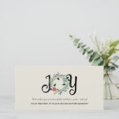 Laurel Wreaty Joy Corporate Card Feestdagenkaart (Staand voorkant)