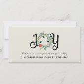 Laurel Wreaty Joy Corporate Card Feestdagenkaart (Voorkant)