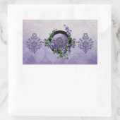 LAURELHURST, BLOEMEN: LENTE IRIS RECHTHOEKIGE STICKER (Tas)