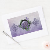 LAURELHURST, BLOEMEN: LENTE IRIS RECHTHOEKIGE STICKER (Envelop)