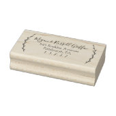 Laurels gepersonaliseerde adresstempel rubberstempel (Stempel)
