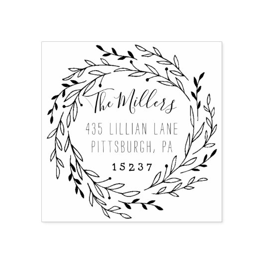 Laurels Retouradres Stempel (Afrduk)