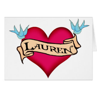 Lauren - aangepaste Tattoo T-shirts en cadeautjes