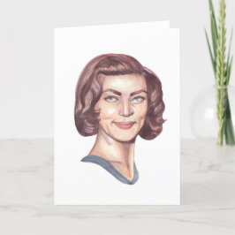 Lauren Bacall Portrait Wenskaart Bedankkaart