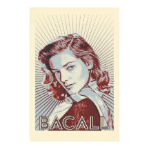 Lauren Bacall Vector Artwork Poster