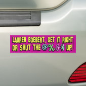 Lauren Boebert, hou de @% en # omhoog! Bumperstick Bumpersticker (Op auto)
