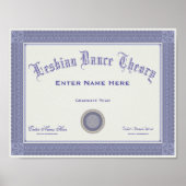 Lauren Boebert Lesbian Dance Diploma personalisere Poster (Voorkant)