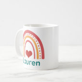 Lauren Boho Rainbow Koffiemok (Voorkant links)